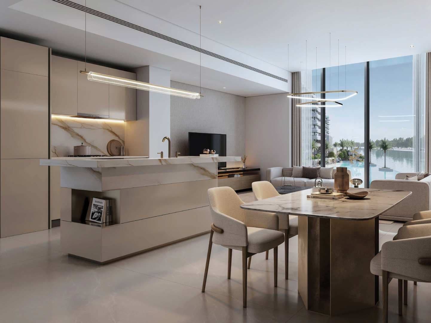 Dining area and kitchen