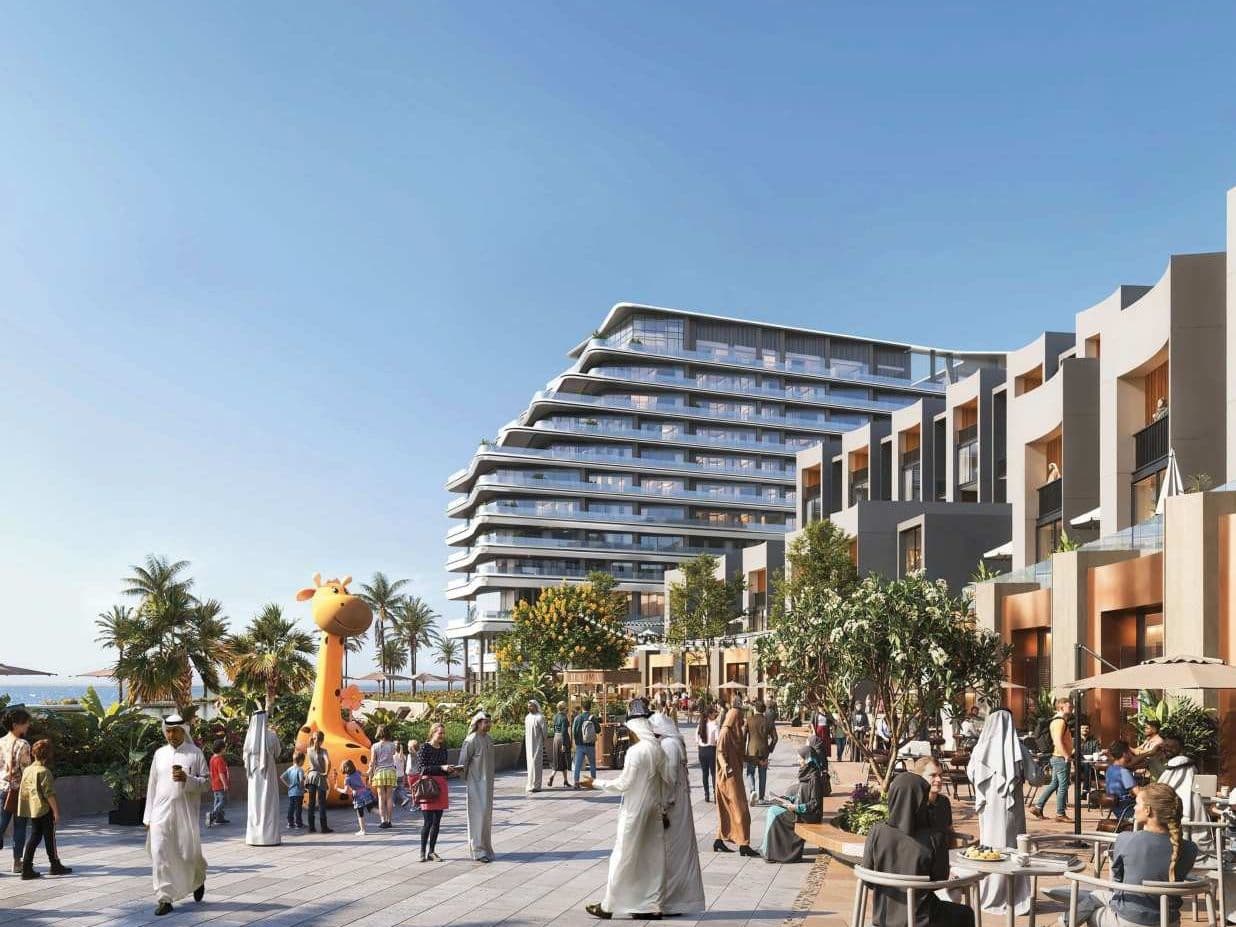 Waterfront promenade and retail