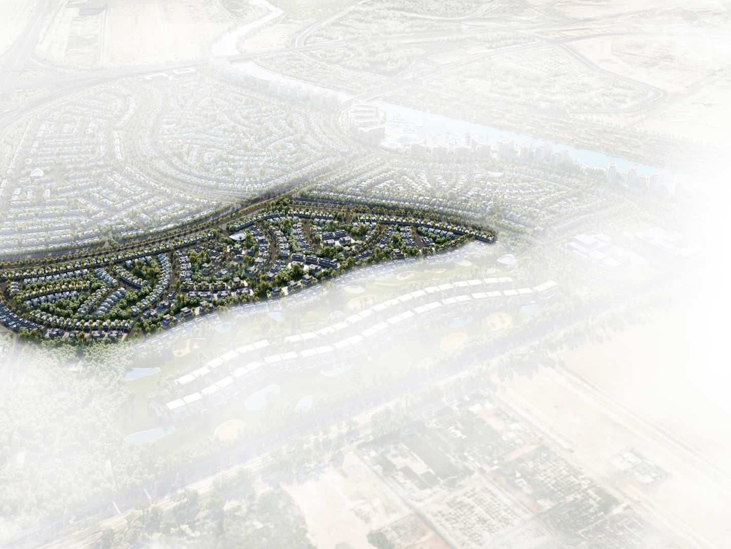 The Terraces illustrative masterplan